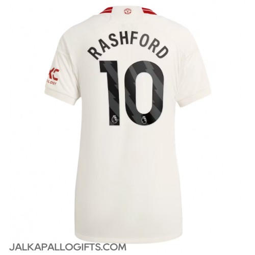 Manchester United Marcus Rashford #10 Kolmaspaita Naiset 2023-24 Lyhythihainen